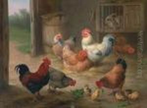 The Barnyard by Edgar Hunt
