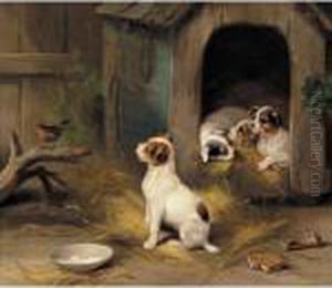 The Puppies by Edgar Hunt