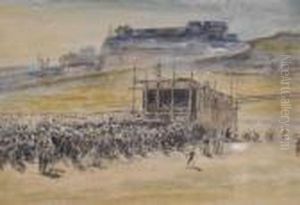 Election At Hastings by William Henry Hunt