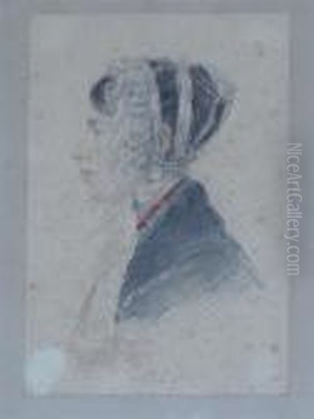 Portrait Of Mrs J.h.maw, With Family Journal, Etc - view 1