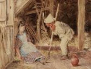 A Nap Inthe Barn by William Henry Hunt