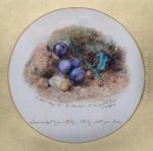 "love What You Study. Study What You Love", Still Life Of Plums On Mossy Bank by William Henry Hunt