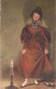 New Red Shoes, The Artist's Wife by William Henry Hunt