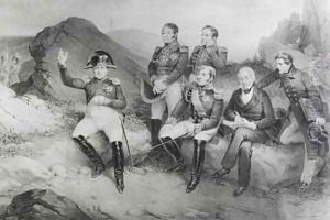 Emperor Napoleon I 1769-1821 Dictating his Memoirs to Emmanuel Las Cases 1766-1842 on St Helena 1860 by Nicolas Eustache Maurin
