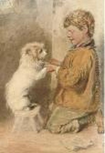 A Study Of A Boy With A Dog - view 1