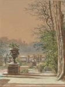 A Formal Garden; A Country Landscape.