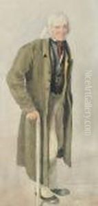 Old Man With A Stick by William Henry Hunt