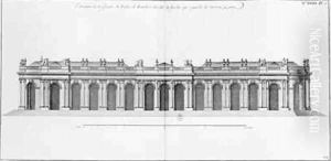 Facade on the Seine of Palais Bourbon Facade on the Seine of Palais Bourbon