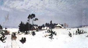 Winter at Brandenburg by Walter Moras