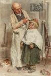 The Barber by William Henry Hunt