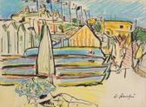 Juan Les Pins by George Leslie Hunter