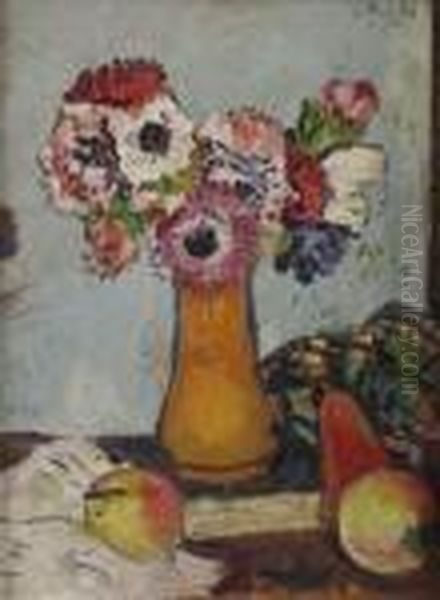Still Life With Fruit And Anemones - view 1