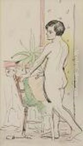 Nude In An Interior by George Leslie Hunter