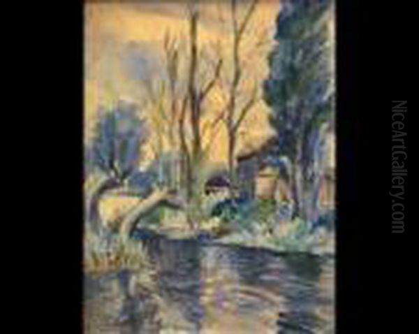 Wooded River Landscape - view 1