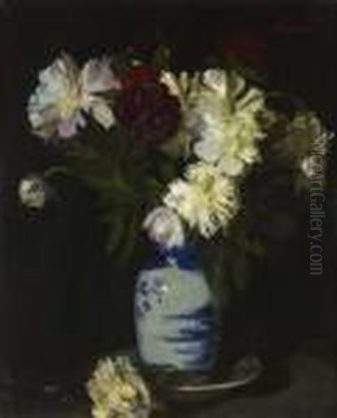 A Still Life Of Flowers In A Chinese Vase - view 1