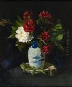 Peony Roses (c1918) by George Leslie Hunter