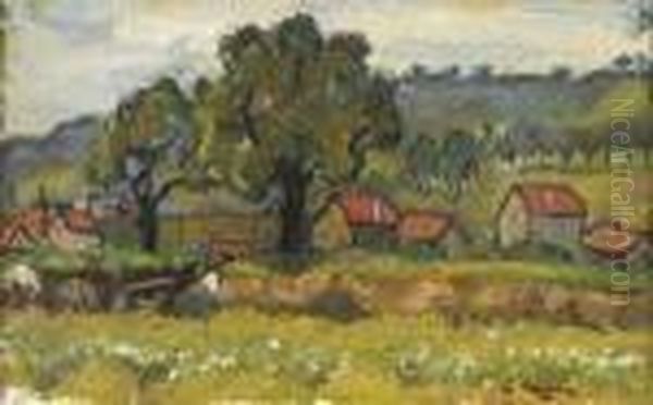 At Work In The Fields, France - view 1