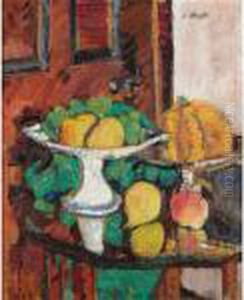 Still Life With Fruit by George Leslie Hunter