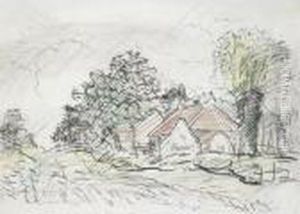 A Cottage In Fife by George Leslie Hunter