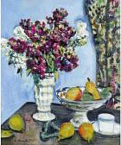 Stocks In A White Vase by George Leslie Hunter