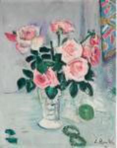 A Bouquet For Mollie (recto); Still Life (verso) by George Leslie Hunter