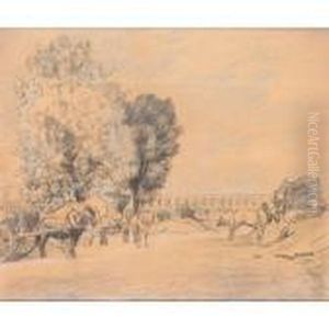 An Aqueduct In Paris by George Leslie Hunter