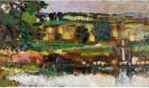 The Mill Dam, Fife by George Leslie Hunter