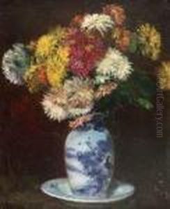 A Still Life Of Chrysanthemums