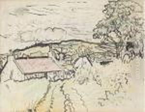Cottage In Fife by George Leslie Hunter