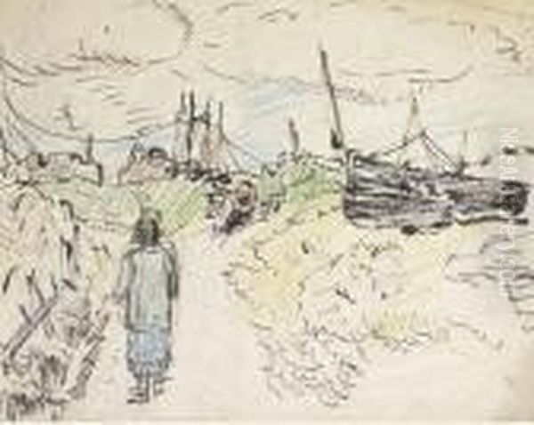 Figures Amongst Boats - view 1