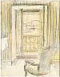 A Balcony With A Sea View by George Leslie Hunter