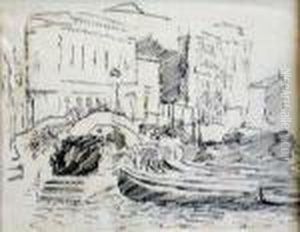Zattere, Venice by George Leslie Hunter