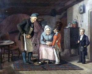 Visiting the Grandparents before First Communion