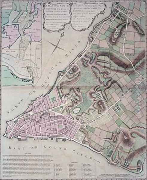 Plan of the city of New York and its environs to Greenwich surveyed 1775 - view 1