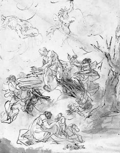 The apotheosis of a saint by Domenico Mondo