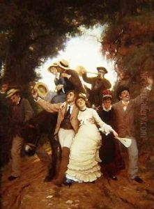 Fete Champetre by Felix Augustin Milius