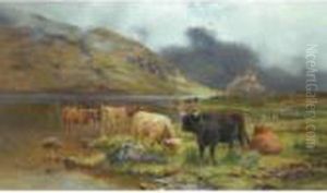 A Quiet Morning, A Rossshire Loch by Louis Bosworth Hurt