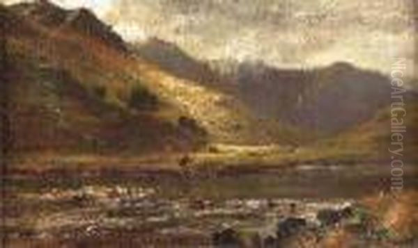 Fishing, Glen Shiel, Ross-shire - view 1