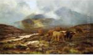 Over The Moorland, Sligachan, Isle Of Skye by Louis Bosworth Hurt
