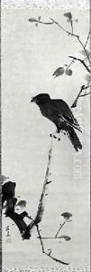 Crow on a Branch by Maruyama'Kyo