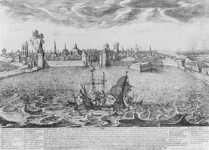 View of La Rochelle by Pierre Jean Mariette