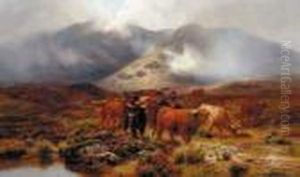 Crossing The Moorland by Louis Bosworth Hurt