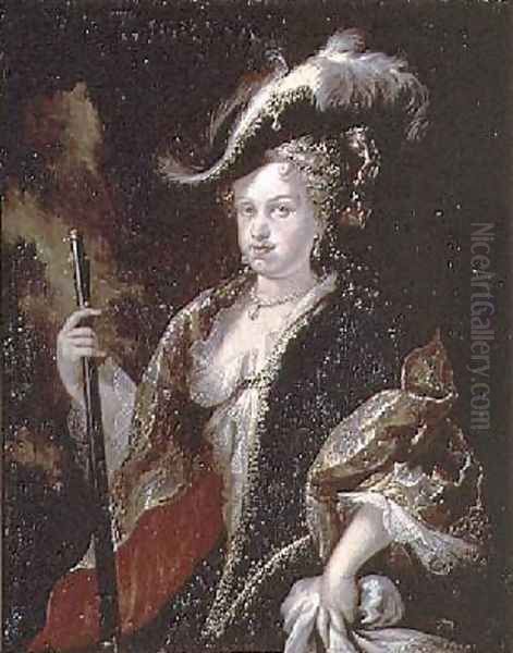 Portrait of Maria Luisa Gabriela of Savoy 1688-1714 first wife of Philip V - view 1