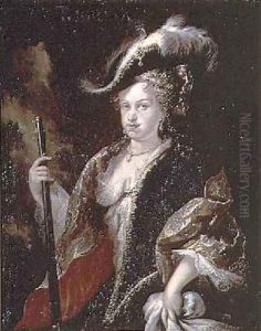 Portrait of Maria Luisa Gabriela of Savoy 1688-1714 first wife of Philip V by Miguel Jacinto Melendez