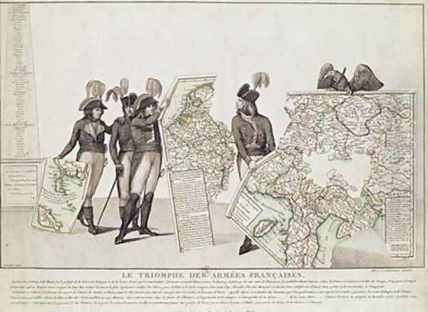 The Triumph of the French Armies Napoleon and his Generals Holding Maps of their Victories at the Time of the Peace of Loeben 18th April 1797 1797 - view 1