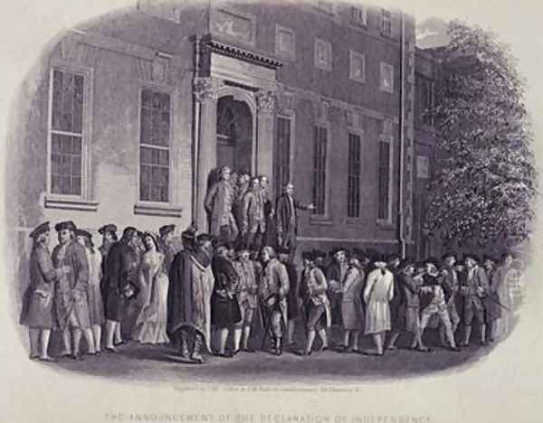 The Announcement of the Declaration of Independence illustrated in The Life of George Washington - view 1