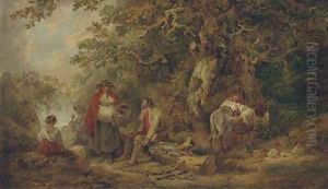 The gypsy encampment 2 by George Morland