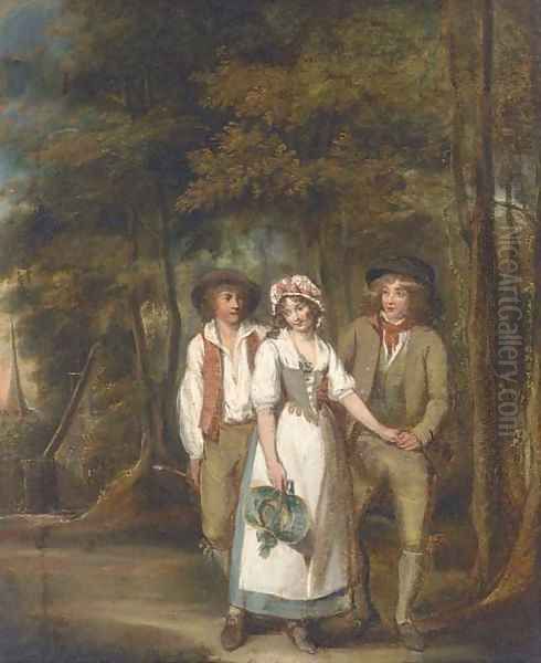 Rustic courtship - view 1