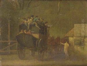 The turnpike gate by George Morland