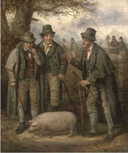 The pig market by George Morland